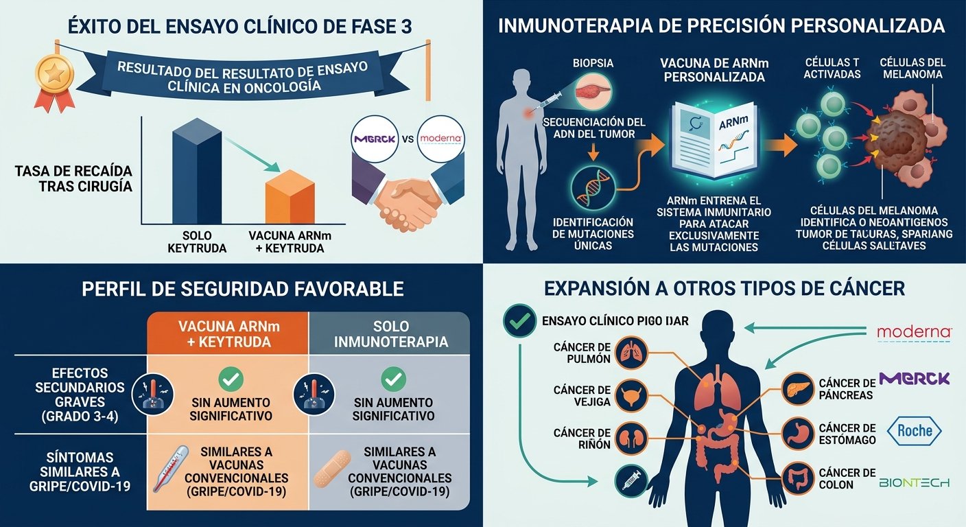 Moderna y Merck logran un avance que podría dar paso a una ola de vacunas contra el cáncer